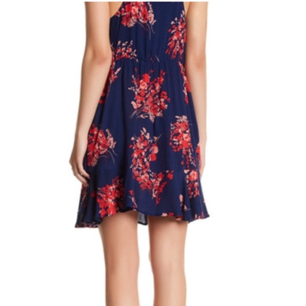 free press | navy and coral dress - Picture 2 of 5